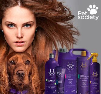 Linha de shampoo Pet Society